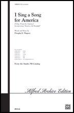I Sing a Song for America SATB choral sheet music cover Thumbnail